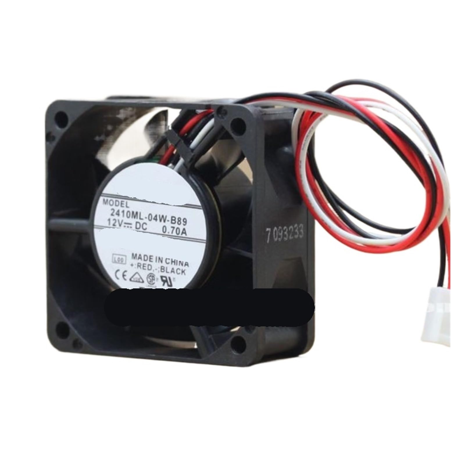 JJKKOZVQF 6cm Axial Fan 2410ML-04W-B80/B89 60mm 12V 0.70A Cooling Fan,(3wire)