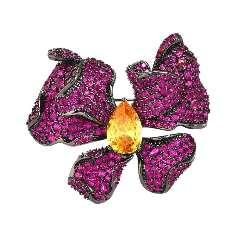 Image of Animal Brooch for Women Girls 18k Gold Plated Animal Brooch Pin Rhinestone Animal Brooch Lapel Pin Jewelry Thanksgiving Day Birthday Wedding Gifts for Mom Wife
