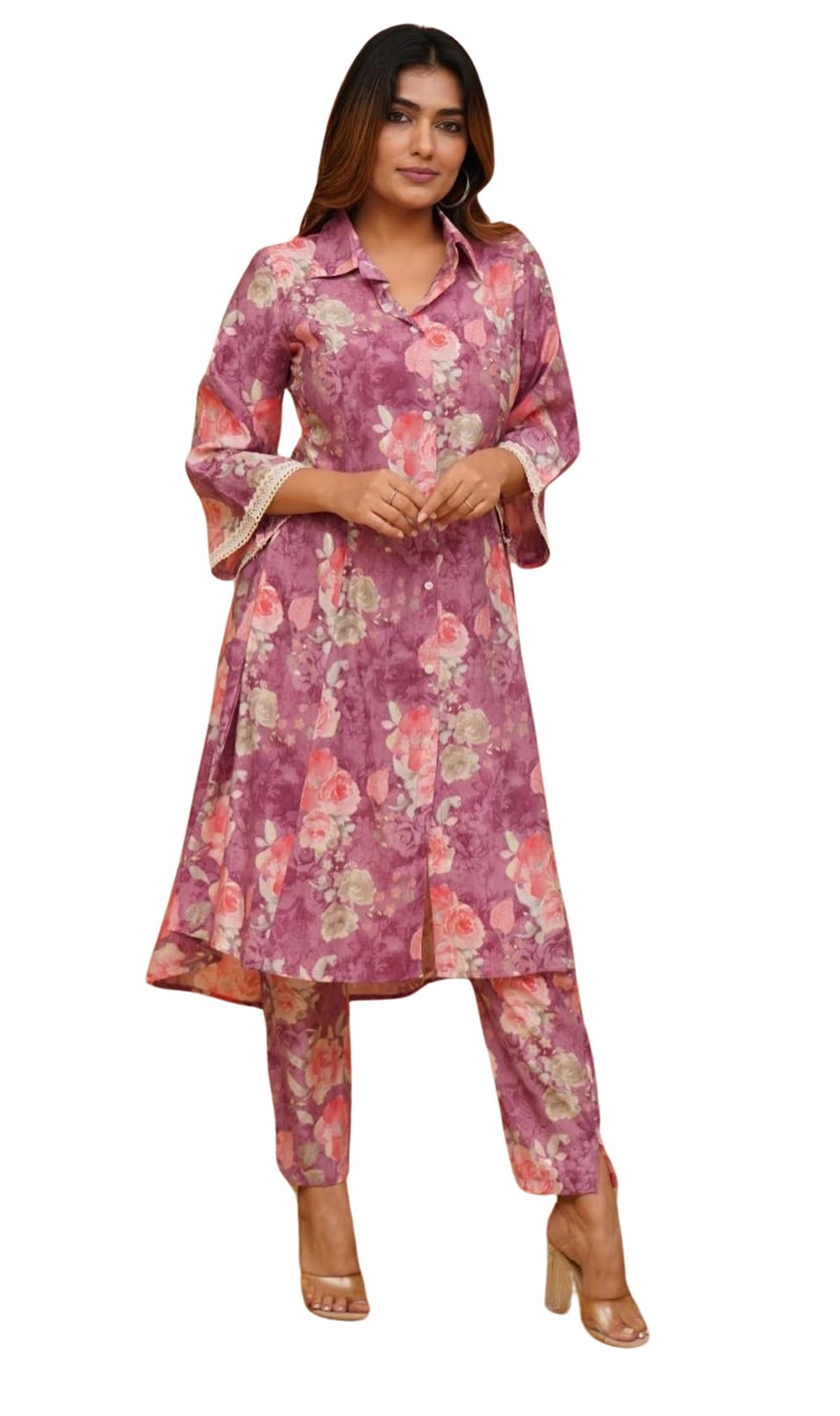 Fabnex Cotton Blend Regular Women Kurta Set (Kk-39-Pink-S_Pink
