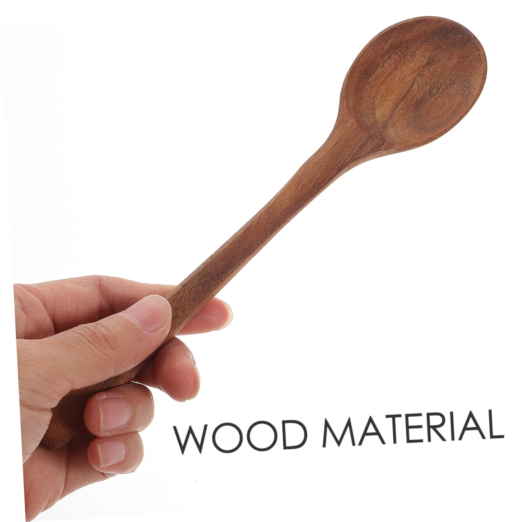 BEBEMOKO 4-piece Wooden Fork and Spoon Set Japanese Style Silverware Kitchen Utensil Reusable Salad Forks Wooden Spoon Home Restaurant Hotel Camping