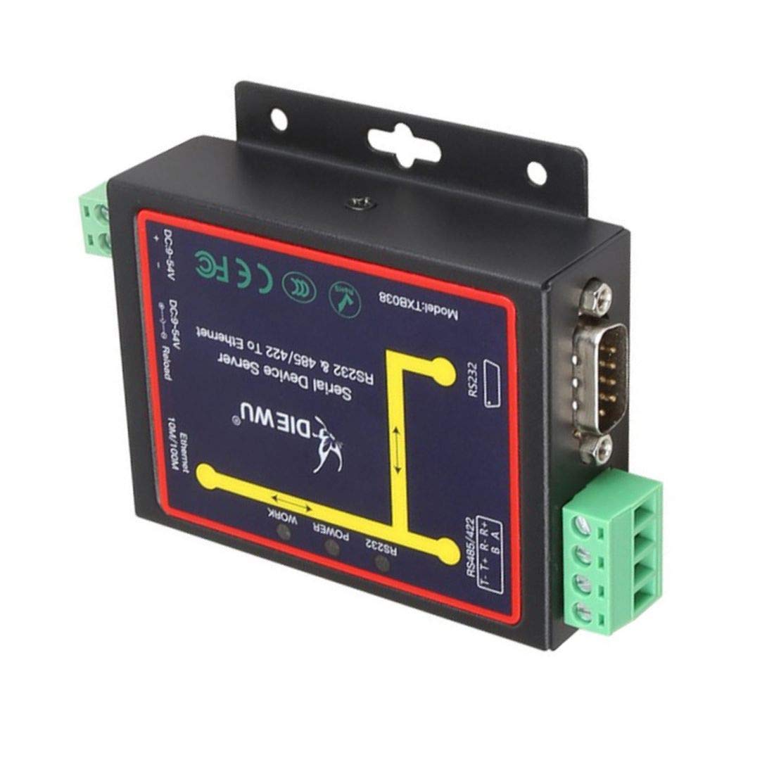 Moxa NPort 5210A-T - 2-Port RS-232 Device Server, 1.5 kV (Built-in) Magnetic Isolation Protection, Wide Range -40 to 75°C (Please Purchase Power Supply Separately - PWR-12150-USJP-SA-T)