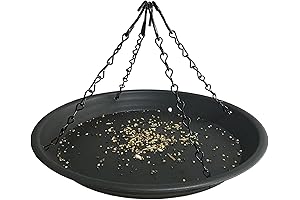 12.8" Hanging Wild Bird Seed Catcher Tray, for Yard Garden Squirrel Proof