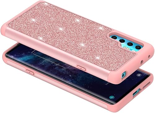 Miniatura 10 de Funda diseñada para TCL 20 PRO 5G con purpurina con vidrio templado, absorción de golpes, antiarañazos, resistente, duradera, protección contra