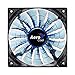 Aerocool Shark Ventola da 140 mm a 1500 Giri, Blu
