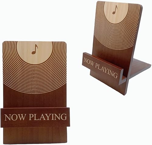 Soporte de madera para discos de vinilo, estante de almacenamiento para álbumes LP, CD y accesorios para tocadiscos, estilo retro, organizador de