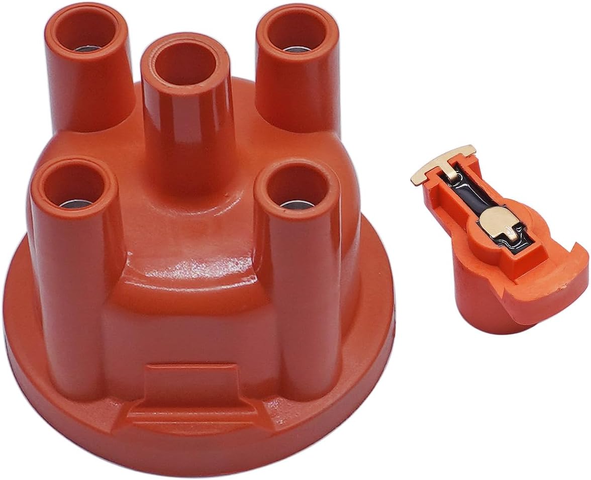 Distributor Cap and Rotor Kit D604604 Replacement for Cast Distributors 4 Cylinder VW Engine