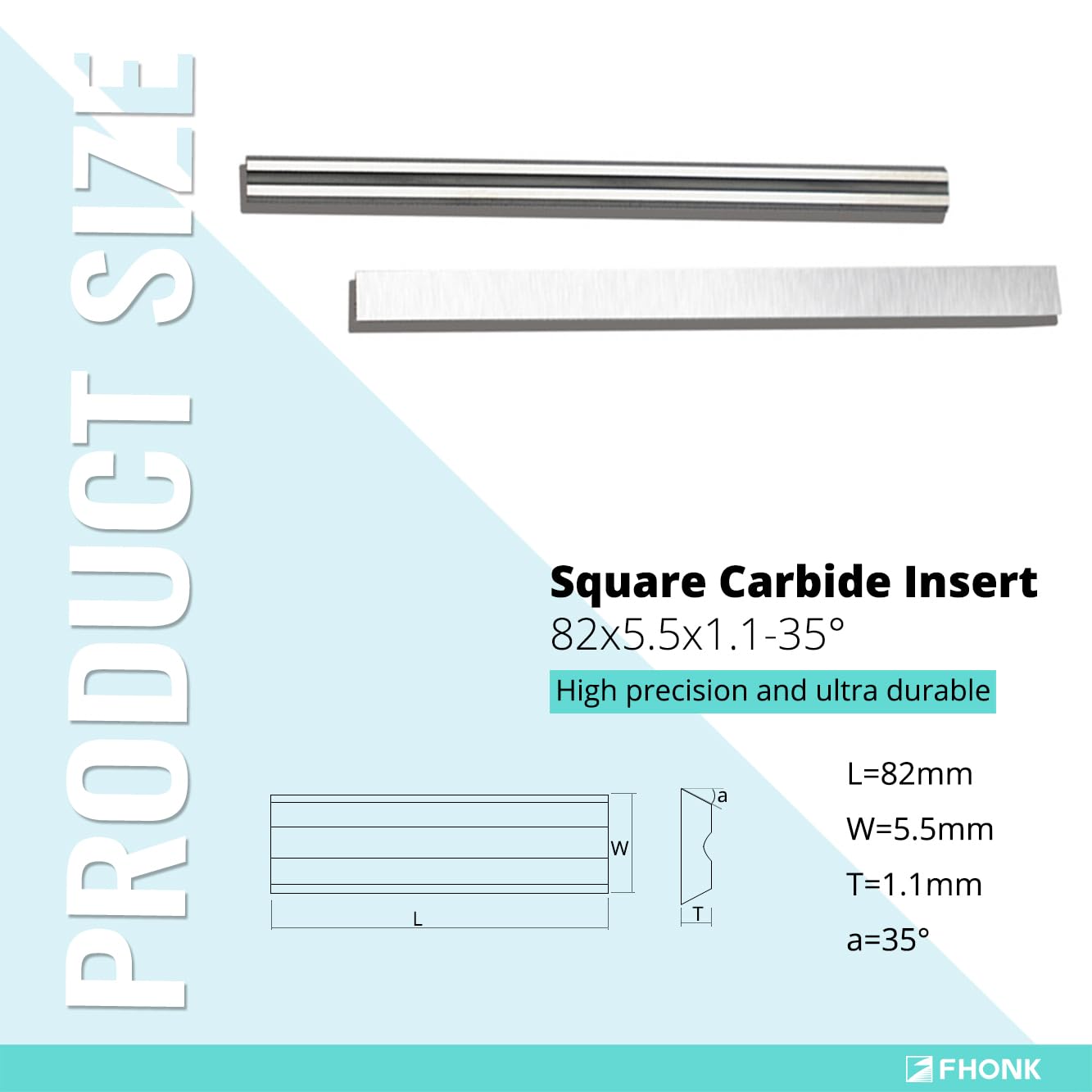 Cuchillas de repuesto para cepilladora manual de carburo de 3-1/4 pulgadas, para cuchillas de corte de madera, para Craftsman, Bosch, Milwaukee, Makita, DeWalt, Ryobi 3-1/4 cepilladora, paquete