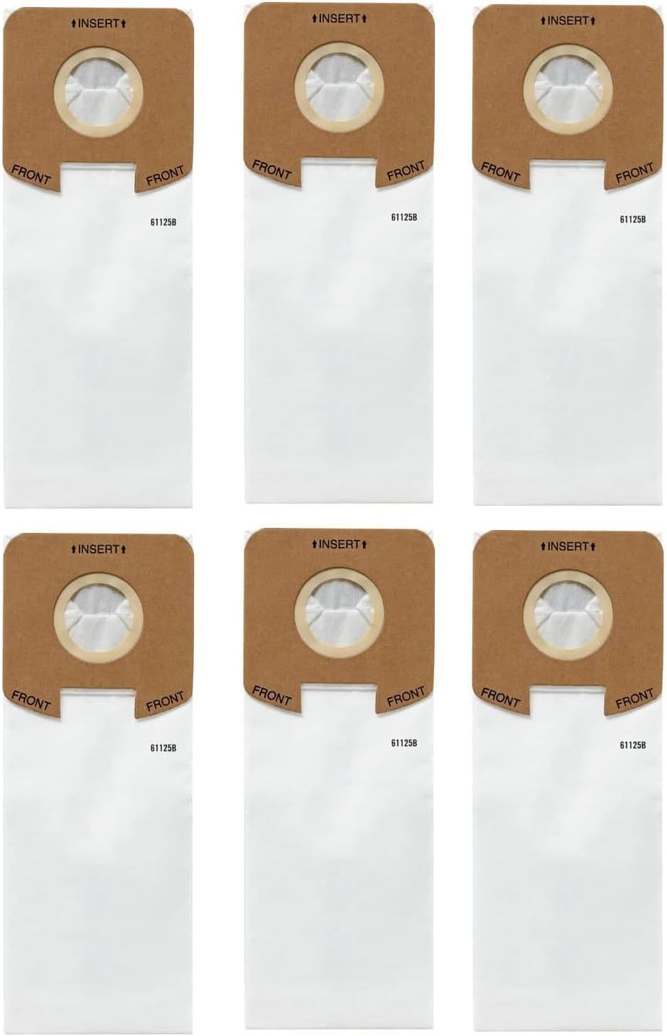 61125B SL Vacuum Bags Replacement for Eureka Sanitaire SL Fits for Eureka S782 and SC785 Series Vacuums, 6-Pack