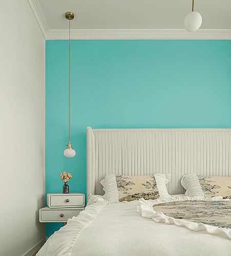 Miniatura 310 de Dimoon 236''x17.7'' White Thicken Peel and Stick Wallpaper Contact Paper Modern Self Adhesive Wall Paper Removable Renter Friendly Textured Solid