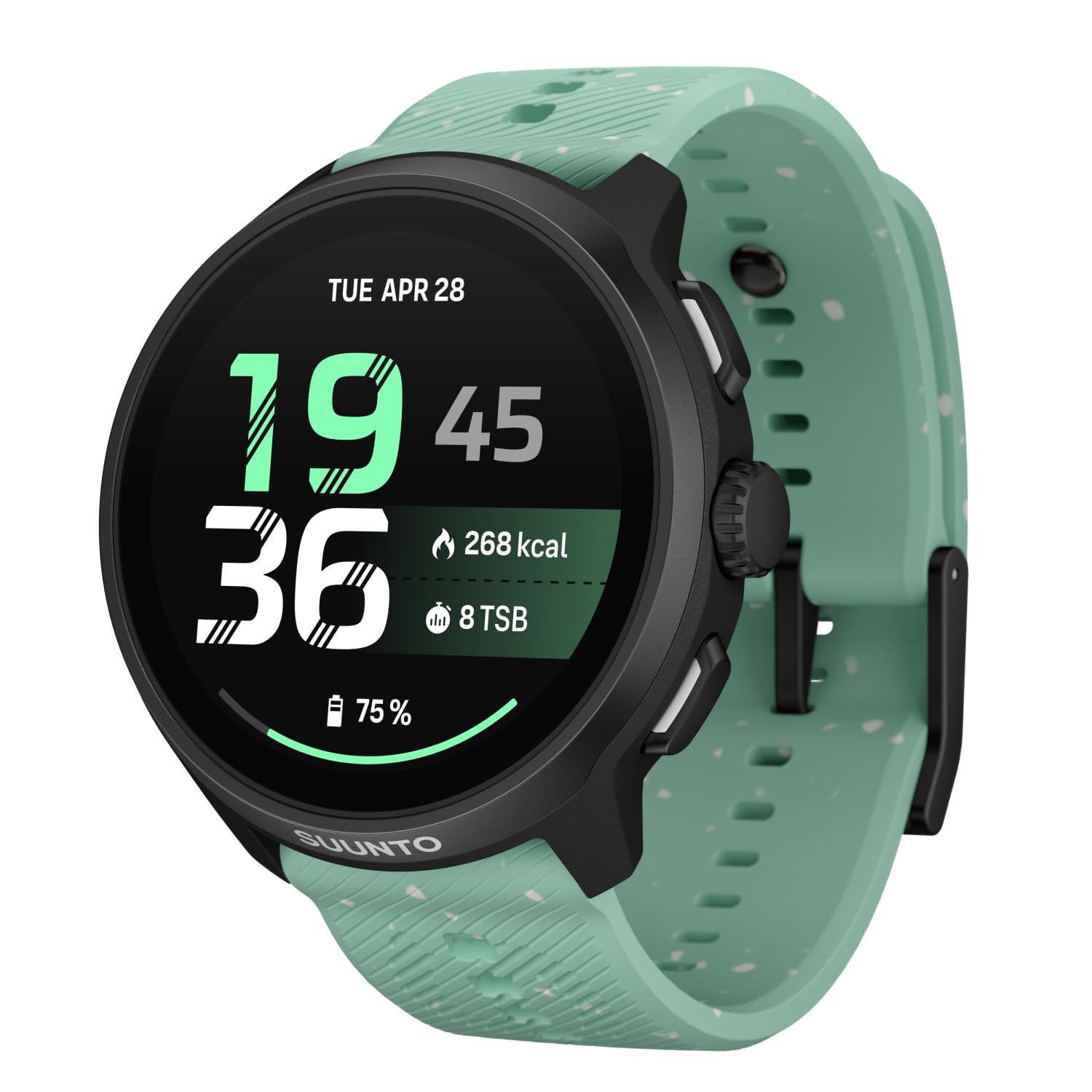 Run 2 GPS Running Watch, 1.32'' AMOLED Display, Aloe Green 4GB