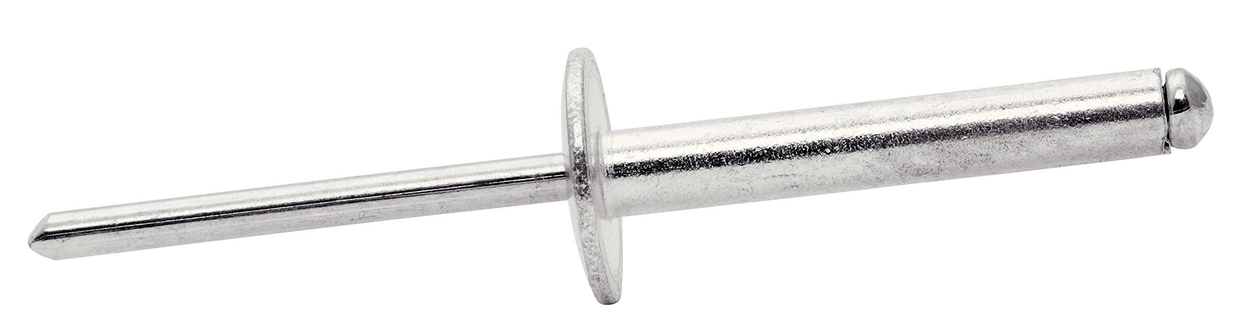 Rivetti in Alluminio XL Testa Larga Ø4.8 x 30 mm, Scatola da 25, per Fissare Tele e Tessuti