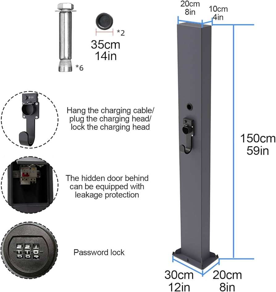 Amazon.co.jp: ウォールコネクタ台座、EV 充電器台座屋外、充電器台座 Amazon.co.jp: ウォールコネクタ台座、EV 充電器台座屋外、充電器台座