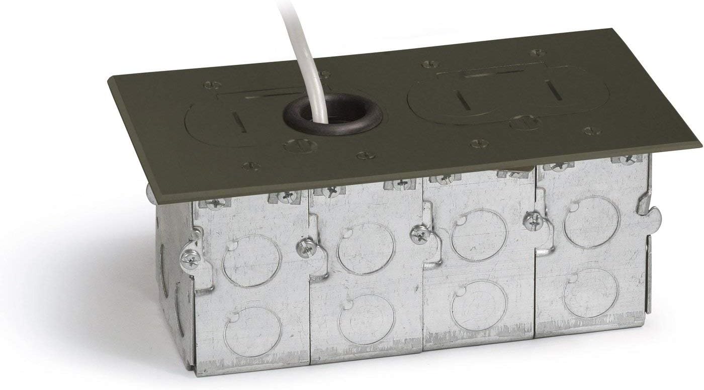 Lew Electric RCFB-2 Floor Box, Recessed Hybrid Two-Gang