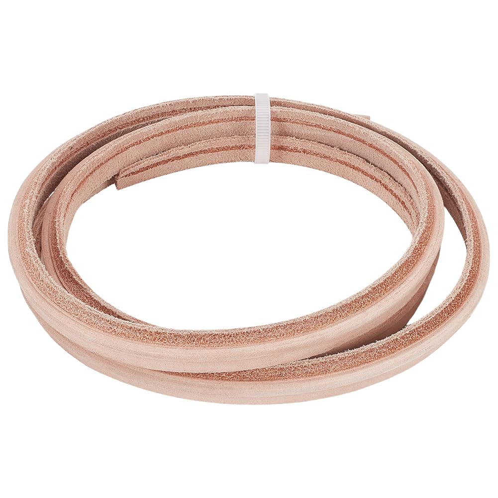 BENECREAT 3.28 Ft Leather Shoe Welt Cord, Rosy Brown Leather Welt Tooling, Leather Shoes Straight Edge Strip Cord for Shoe Making Repair Replacement-image-12