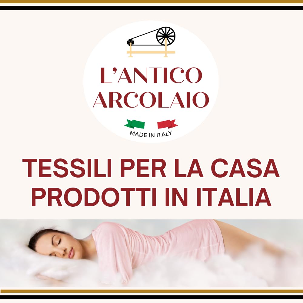L'ANTICO ARCOLAIO - Trapunta Invernale Letto Singolo (300gr/mq) Copriletto Singolo Caldo Double Face, Piumone Letto Singolo Invernale e Autunnale in Microfibra, Manifattura Made in Italy