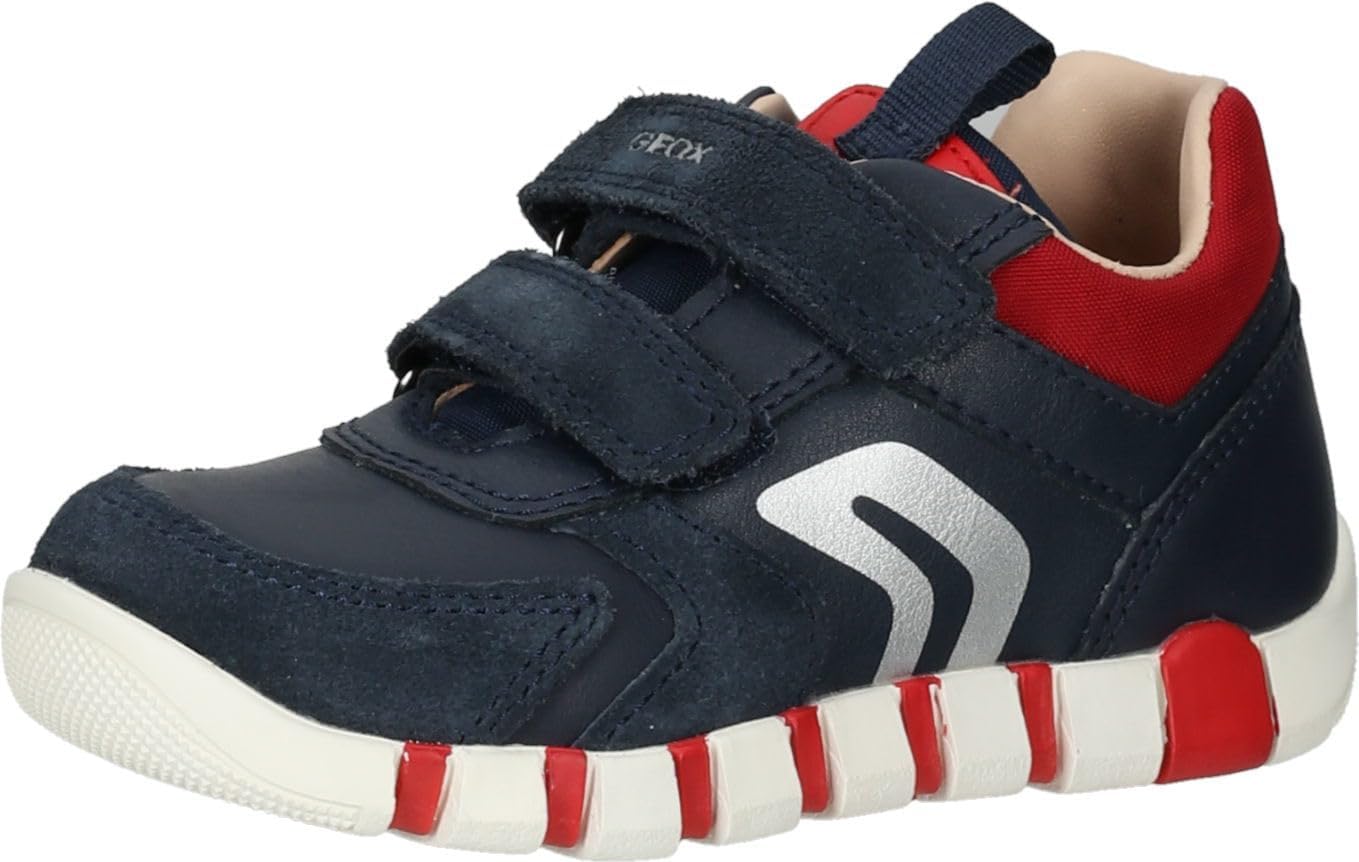 Scarpe Geox B Iupidoo Boy D - Scarpe Da Ginnastica Bimbo - Pelle E Gomma, Comode E Traspiranti - Foto 9