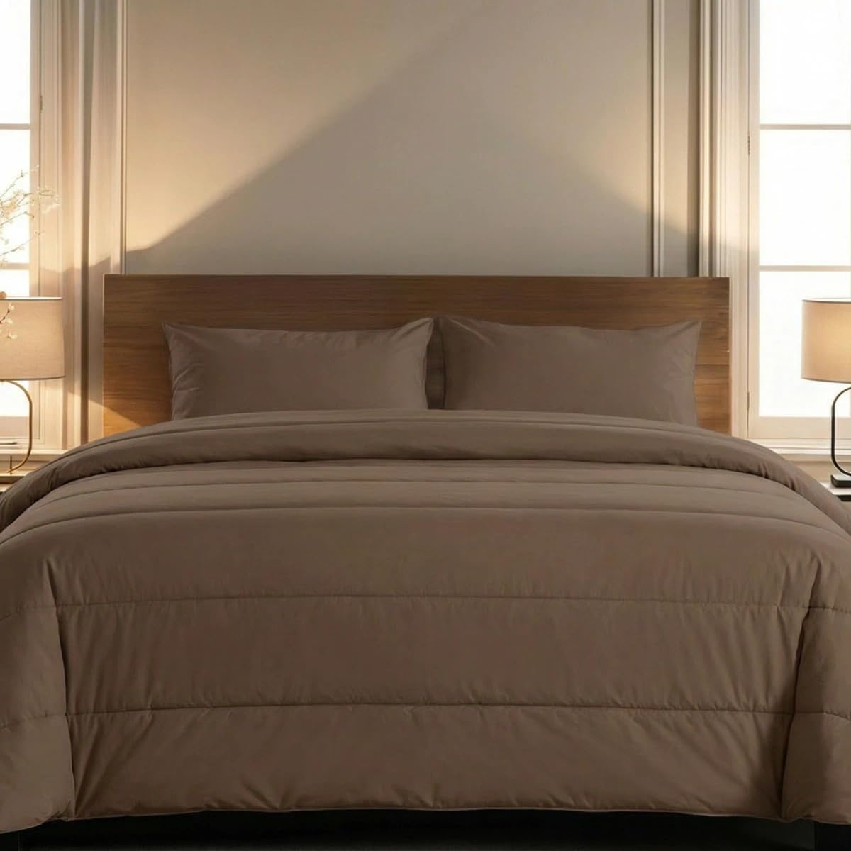 Zelesta® Comfort Uni 2-in-1 4-Jahreszeiten Ganzjahresbettdecke ohne Bezug – Bett in 10 Sek, Temperaturregulierend, Waschbar 40°C, Atmungsaktiv, Milbendicht, Mikrofaser