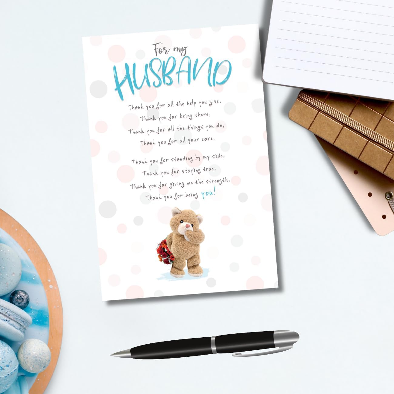 Emotional Rescue Stuffed with Love, Husband Anniversary Card, Husband, Thank You For All The Help You Give, from your Wife, MultiColoured