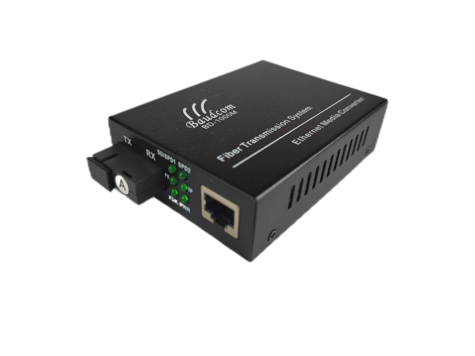 10/100/1000M Gigabit-Ethernet-Faser-Medienkonverter BIDI 40km integrierte Singlemode-Transceiver, RJ45 auf 1000Base-LX