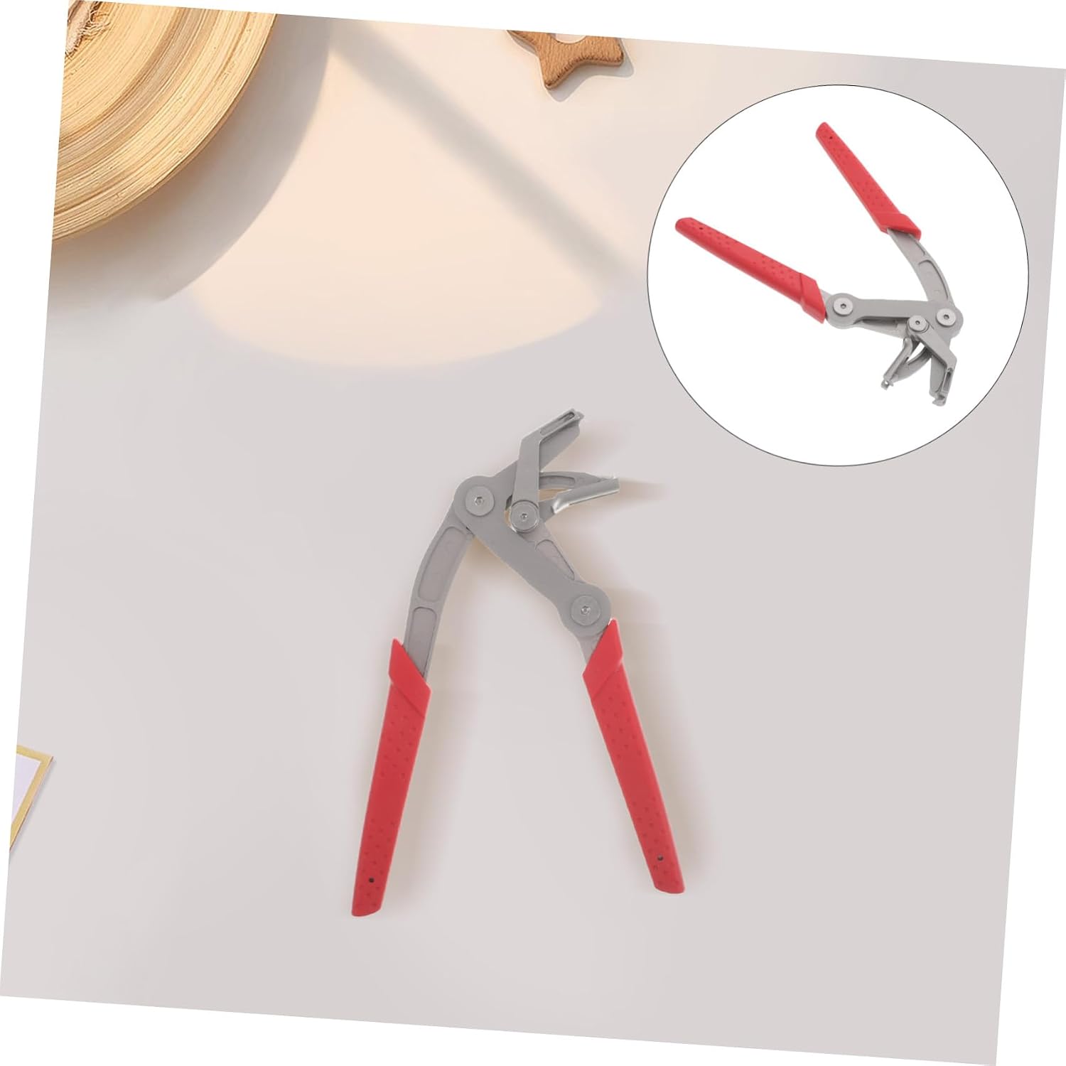 Vaguelly Car Clip Pliers Fastener Rivet Remover with Non-slip Handle Spring-loaded Auto Panel Trim Disassembly Tool for Interior Exterior Automotive Repair