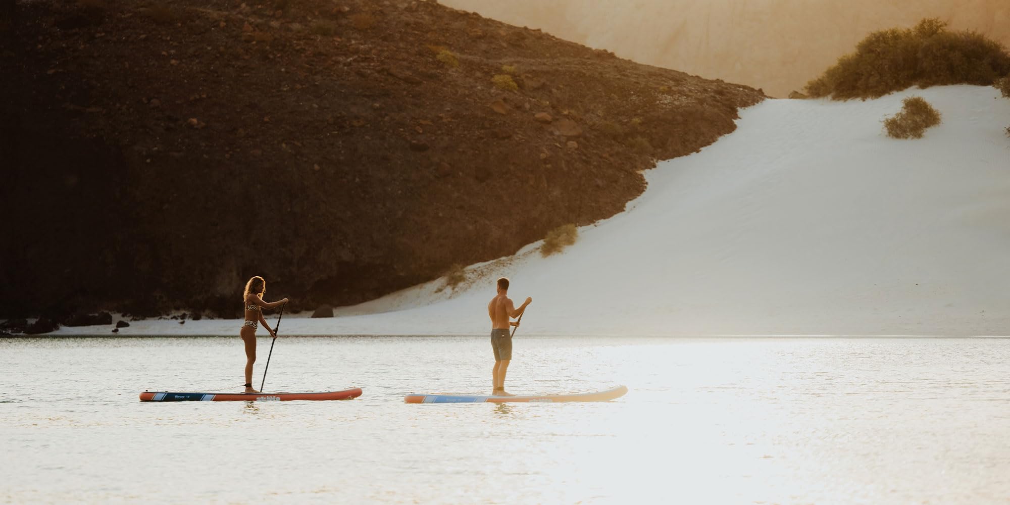 Skiffo Rivage Sunset 11' – Sup Inflable 2 en 1 Kayak Completo – 335 x 86 x 15 cm – MAX 160 kg – Estable y versátil – Diseño único