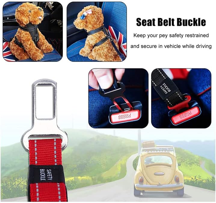 Miniatura 6 de Correa de perro multifunción manos libres con cinturón de seguridad (azul claro)