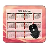 YENDOSTEEN のカレンダー2026年 ングマウスパッド 防水 標準サイズ 滑り止め 耐久性 おしゃれ マウス用, 花びら ライト ブライト マウスパッド Type-331