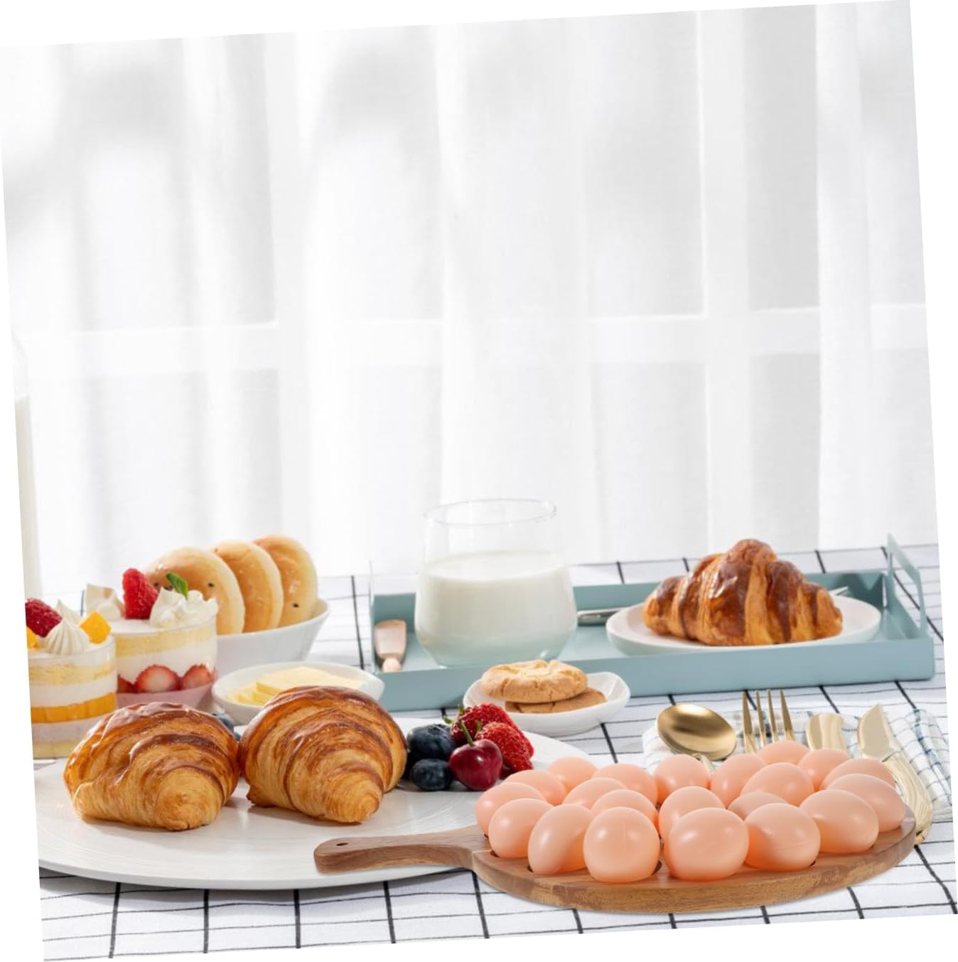 Wooden Deviled Tray Chicken Holder for Easter Celebrations Creative and Practical Wooden Storage for Parties and Home Decor