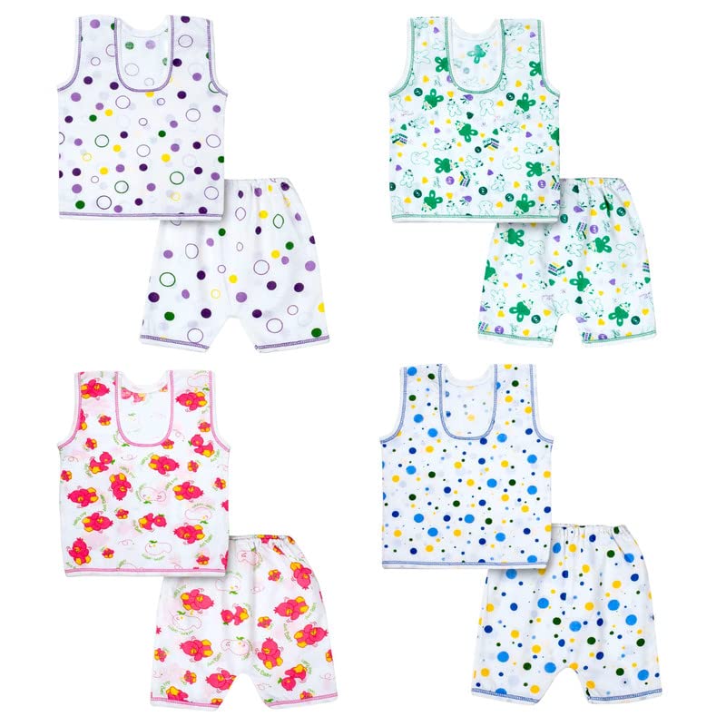 TS LAVI TAVI New Born Baby Clothes Set 0-3 Months - Soft, Breathable, and Multicolor Newborn Clothing Pack of 4