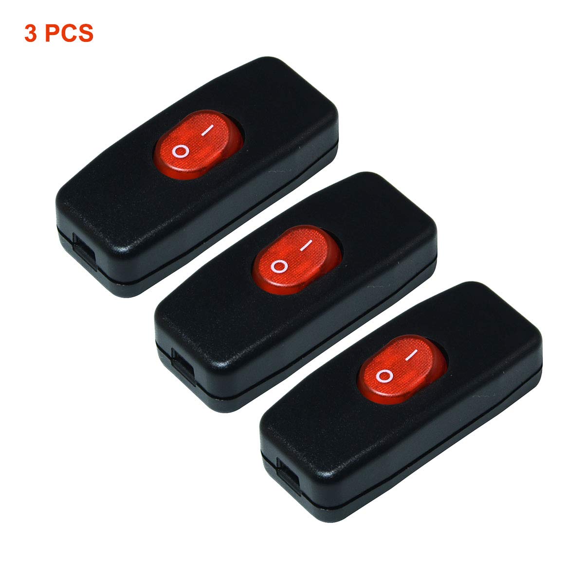Inline Cable Rocker Switch Buy In-line 3A On/Off Double Pole Rocker Switch 2 Core Cable Light ...