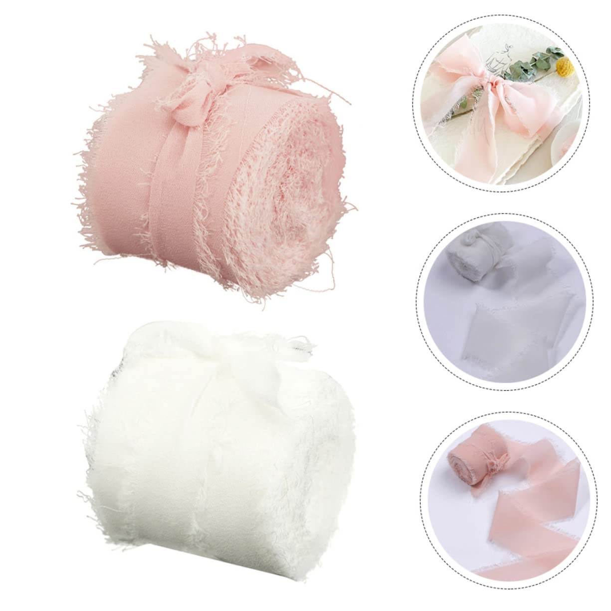 Angoily 5 Sätze Haarband Verpackung Seide Burgund Satinband Zum Einwickeln Dekoration Bänder Für Handwerk Organza Zubehör Rosa Sortiertes Band Blau Polyester 2 Rollen * 5