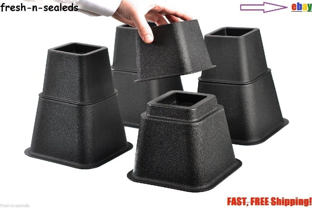 Adjustable 8 Inch Bed Lifters Set Home Bed Legs Risers