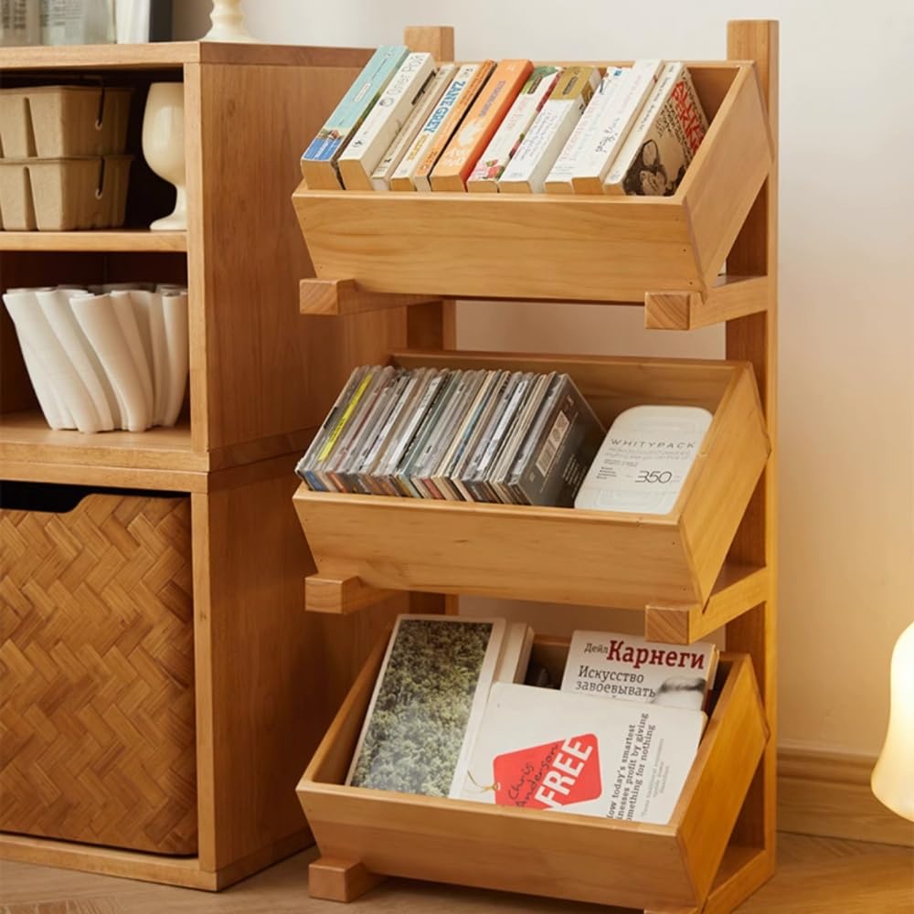 素朴な印象の木の棚 ディスプレイ棚 陳列棚 杉 剥離家具 無塗装