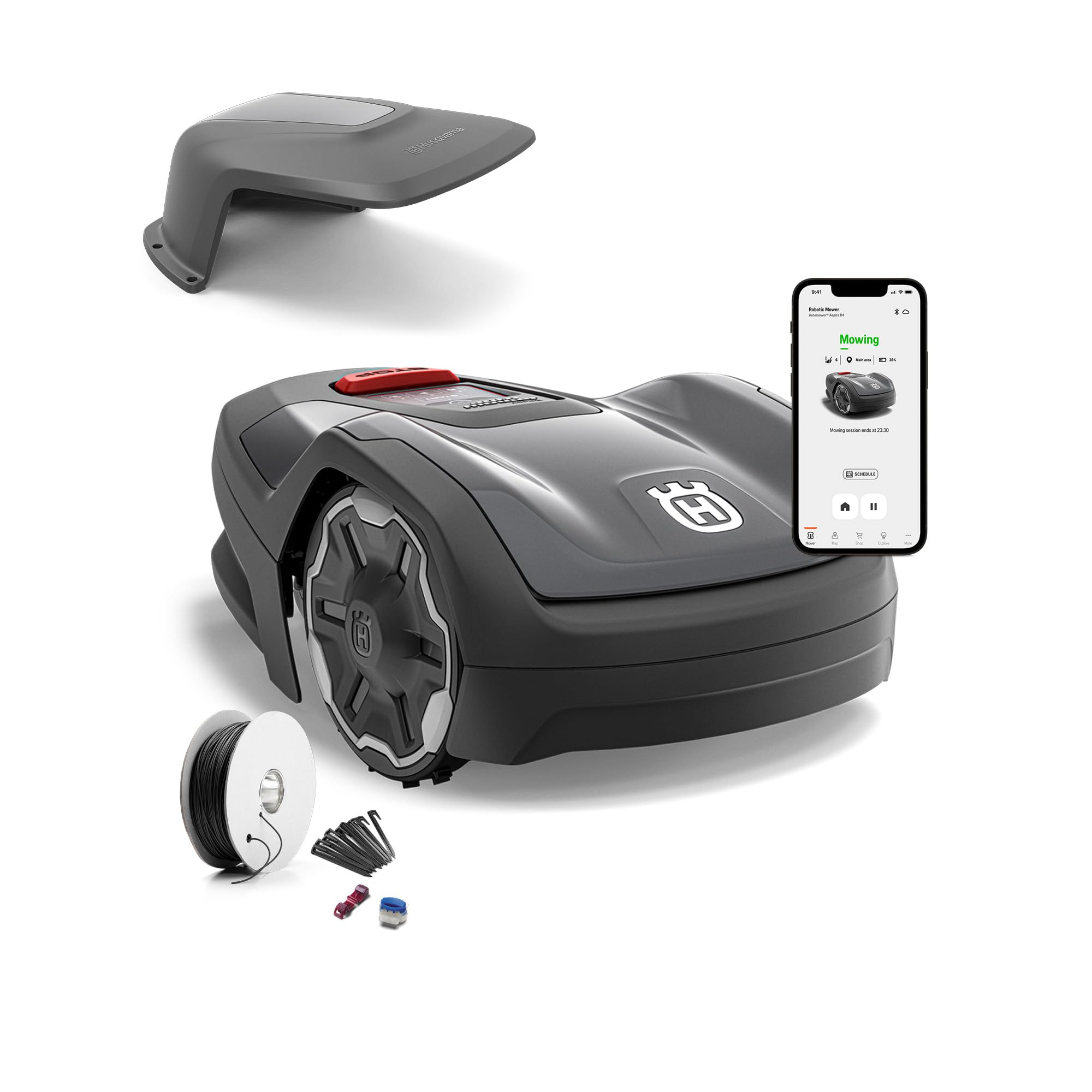 Husqvarna Mähroboter Automower Aspire R4 für 400 m² inkl. Installationskit