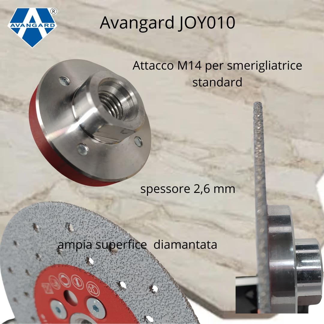 AVANGARD Disco diamantato jolly da 115 mm articolo JOY010 per taglio a 45°