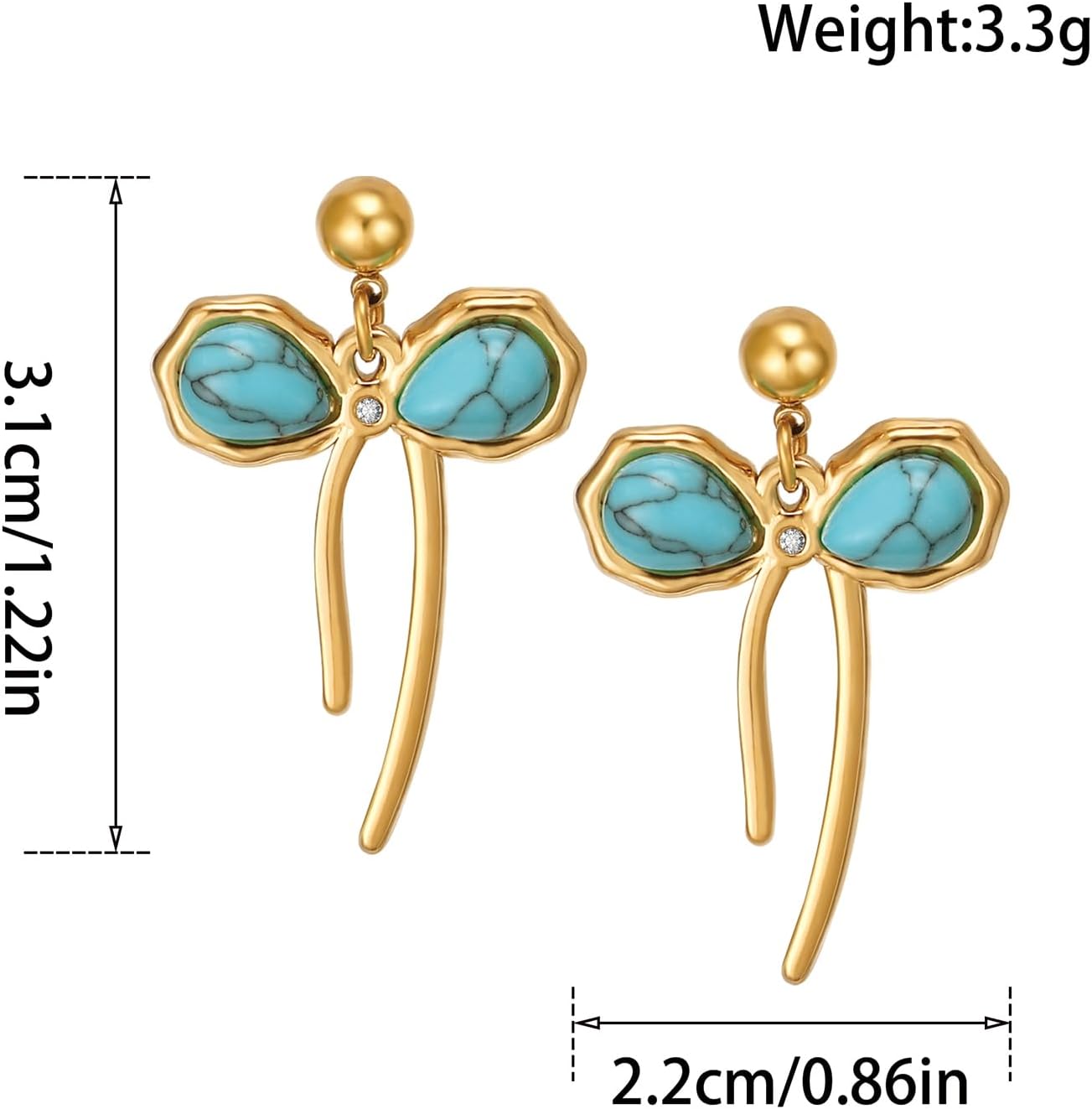 Gold Bow Ribbon Hoop Earrings - Long Ribbon Drop Dangle Bow Tie Huggie Earrings for Women's Jewelry Gifts - Image 8