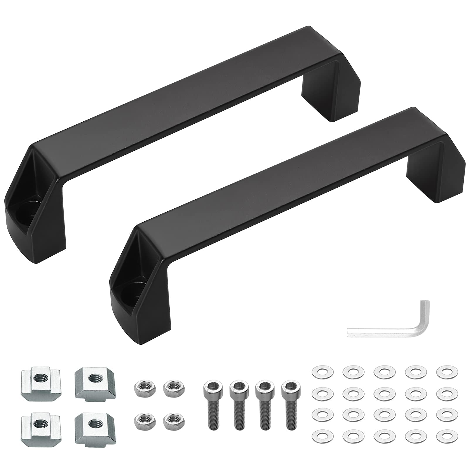 JiGiU 2-Pack 4040 Aluminum Handle 180mm Hole Distance