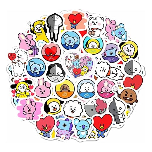 BulbaCraft 123Pcs Anime Stickers for Laptop, Anime Party Favors, Anime Party Decorations, Waterproof Stickers for Water Bottles, Notebook