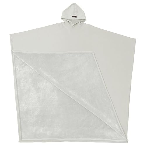 FREE THE SHEEP Eden Hoodie – Oversized Weighted Hoodie Cloak with Ultra-Soft Faux Fur Liner - 5'6 or Shorter - Canvas White