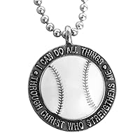 Algopix Similar Product 11 - FORGIVEN JEWELRY Baseball Necklace I