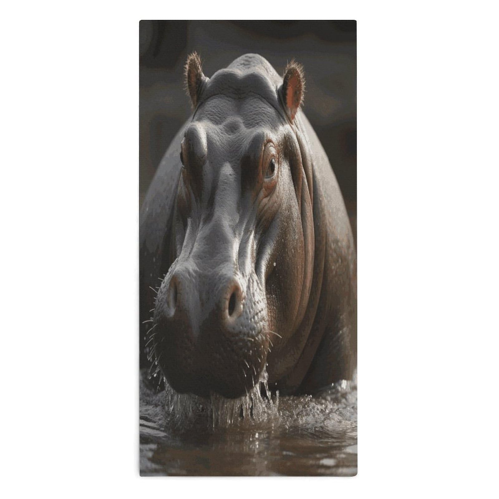 Btcowzrv Style Hippo Bath Towel Beach Towels Shower Towel