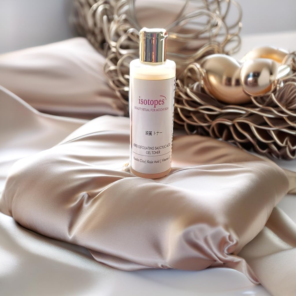isotopes J-Beauty Kirei Exfoliating 2% Salicylic Acid Gel Toner| Niacinamide, Kojic Acid, Vit C, HA| Brightens, Exfoliates & Decongests Pores| Pregnancy Safe| Handmade in small batches| 100ml