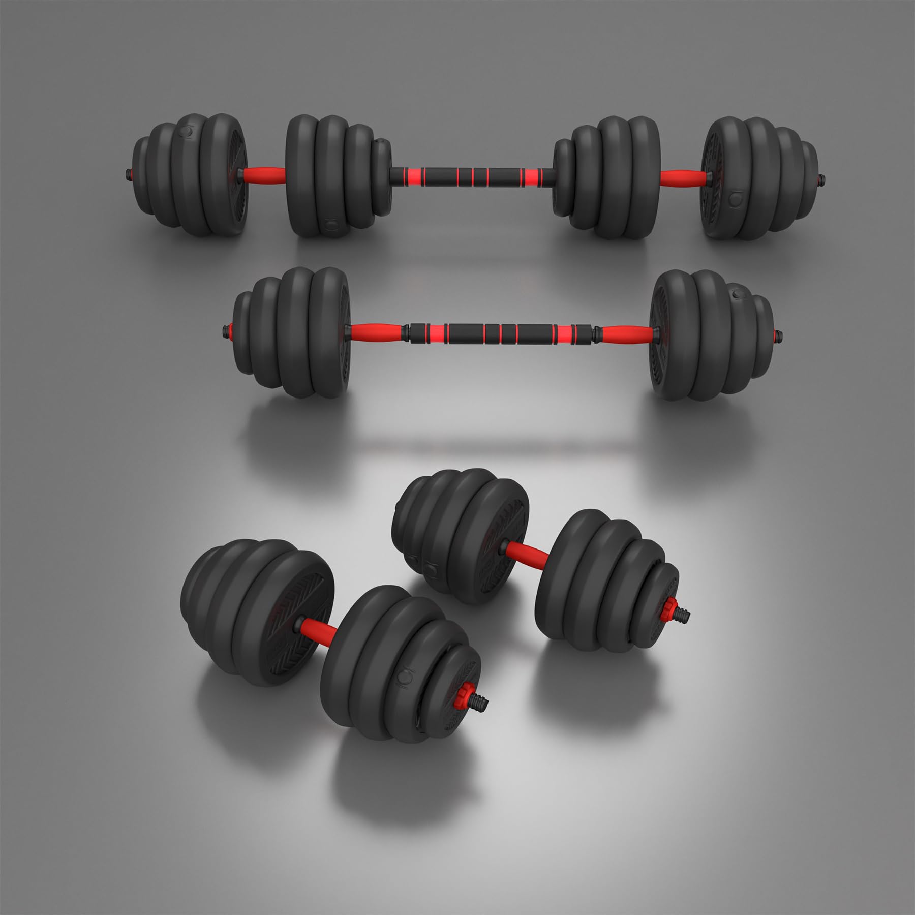 6IN1 Weight Set HMS SGN140 (bilanciere Dumbbell and Kettlebell) 40 kg