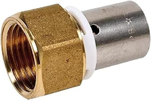 DIPRA - Raccord PER à Sertir - Droit à Écrou Tournant Ø16 mm - Femelle F20/27 (3
