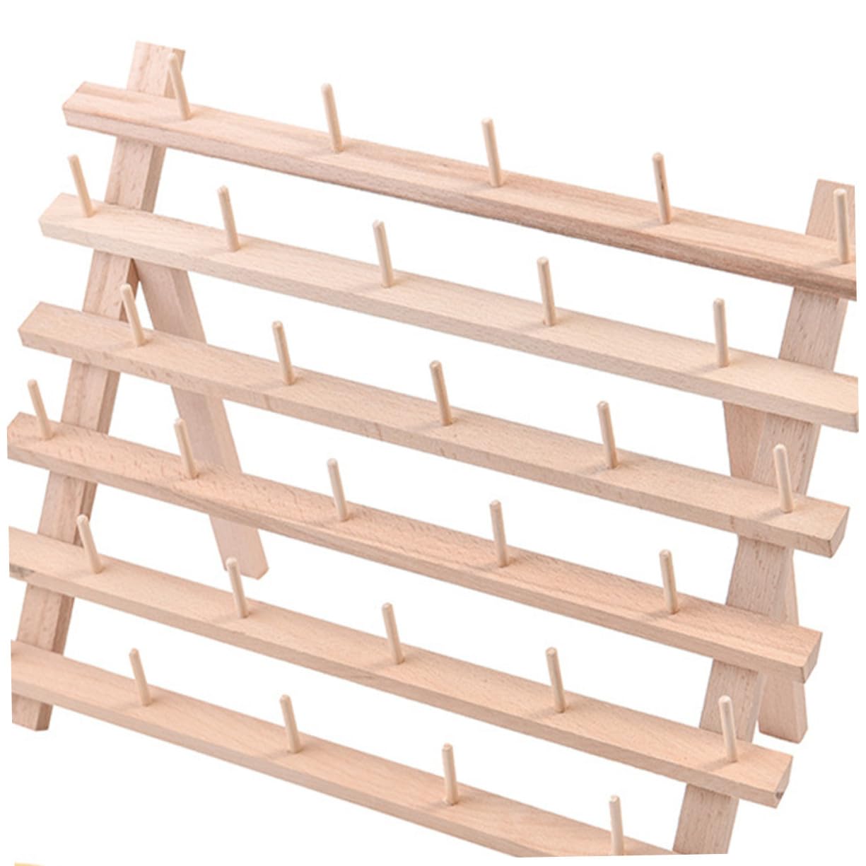 Hohopeti Support Fil de Hêtre Pliable Axes Organisateur pour Couture Broderie et Quilting Rangement Pratique à Poser ou Suspendre