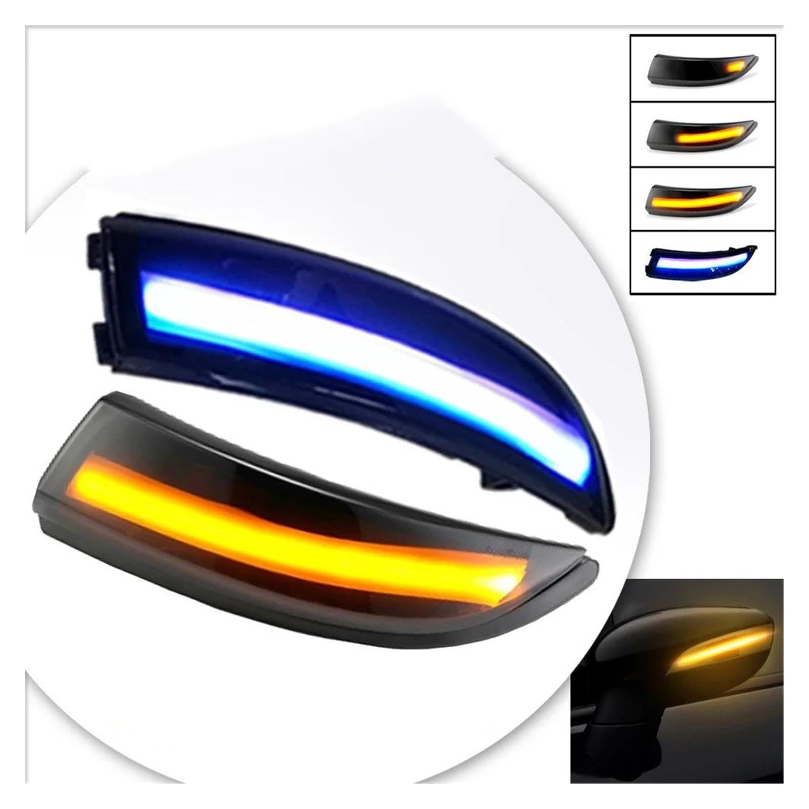 Indicatori Direzione Dinamici LED Per Fiesta MK7 E B-Max 2008-2017 - Sostituzione Specchietti - Foto 8