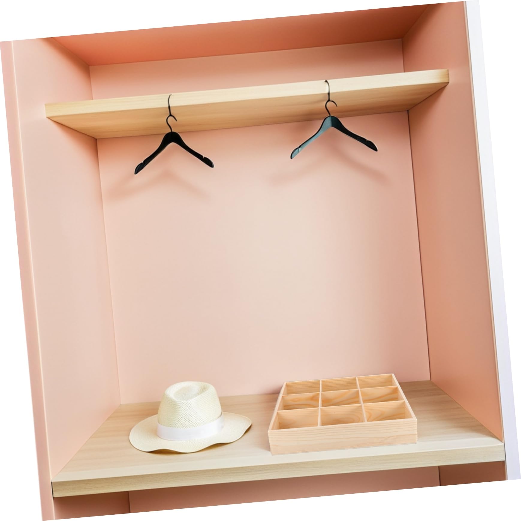 2 Pezzi Organizer per Armadio con Divisorie in Contenitore Multi Scomparti per Calzini Biancheria Intima e Oggetti Organizer per Resistente e