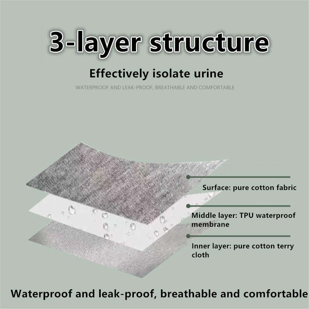 Waterproof Patient Care Trousers,Patient Care Underwear,Adjustable Incontinence Trousers,Reusable Adaptive Apparel for Bedridden,Elderly,Mobility Impaired (Long,Grey,M) - Image 5