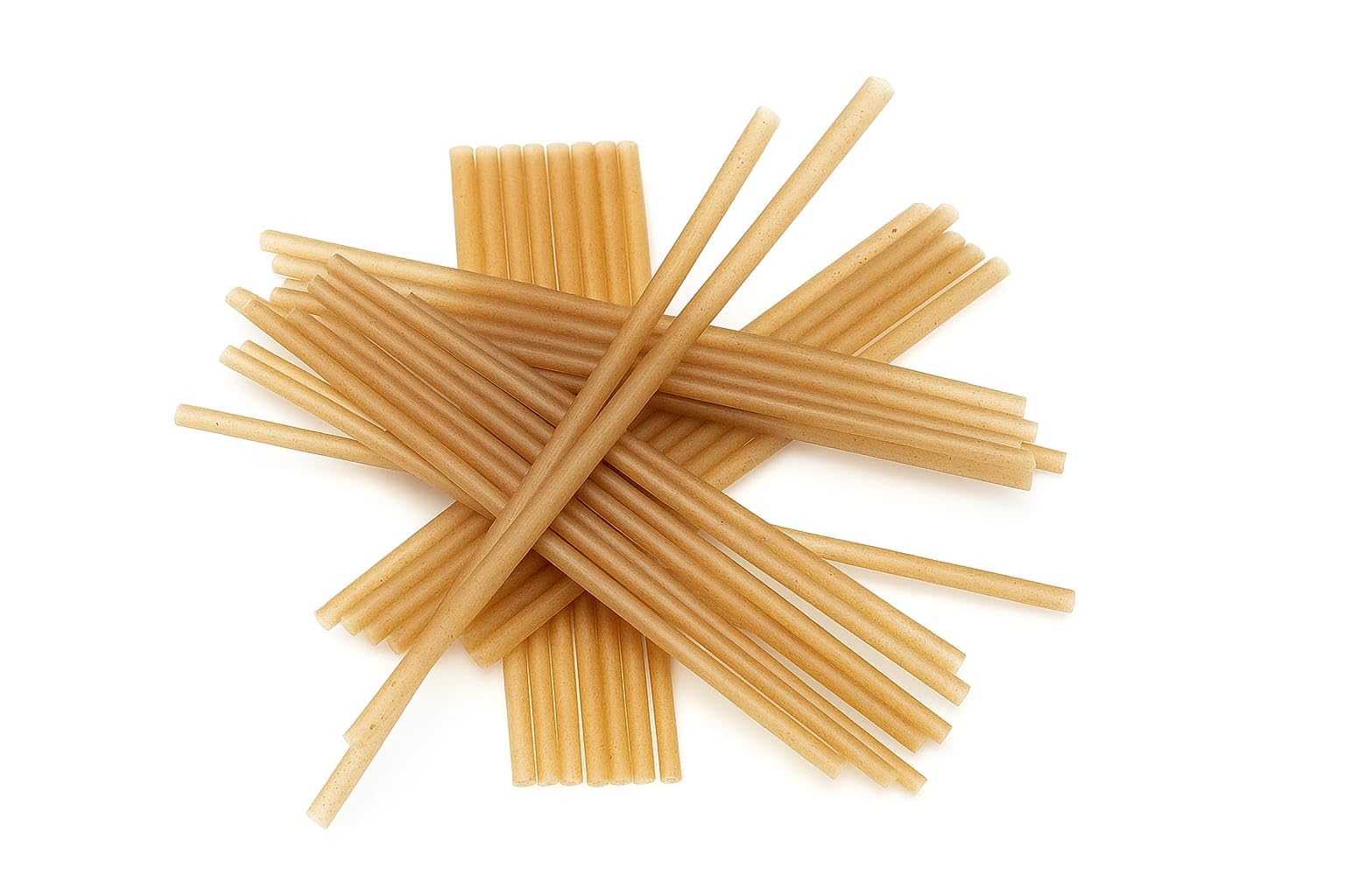 100 Count AGAVE FIBER STRAWS - Unwrapped, Biodegradable & Compostable Drinking Straws - Eco-Friendly, Plastic-Free, Plant-Based Alternative to Paper &