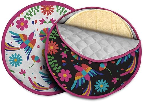 Paquete de calentador de tortilla de 2 x 11 pulgadas. Calentador mexicano estándar de tortillaro, se coloca en microondas, mantiene la tortilla